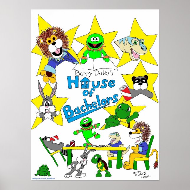 Barry Duke's HOUSE OF BACHELORS Poster (Front)