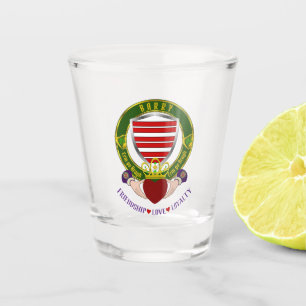Barry Irish Shield & Claddagh Shot Glass