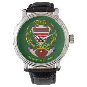 Barry Irish Shield & Claddagh Watch