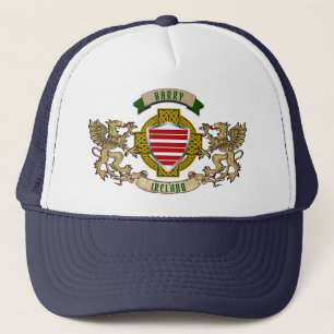 Barry Irish Shield & Griffins Personalised  Trucker Hat