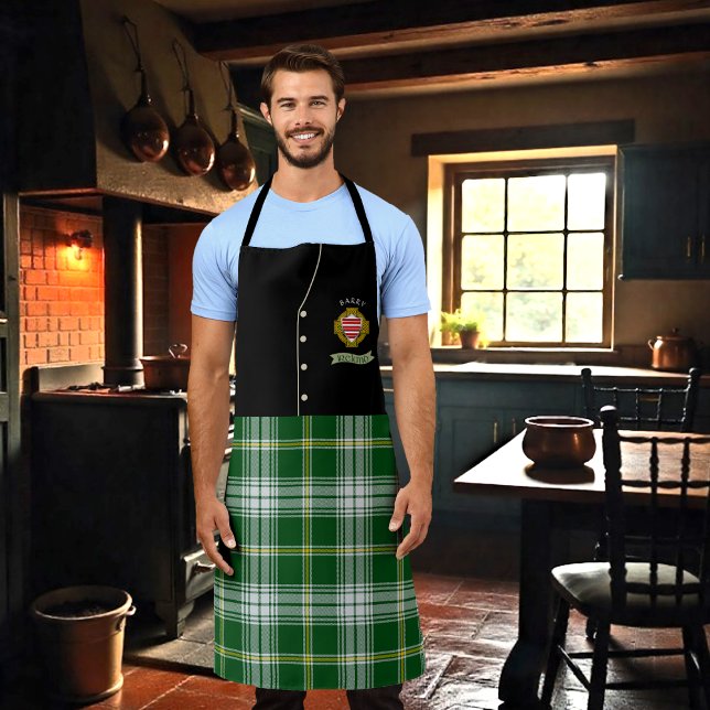 Barry Irish Shield & Tartan Personalised Kilt  Apron (Creator Uploaded)