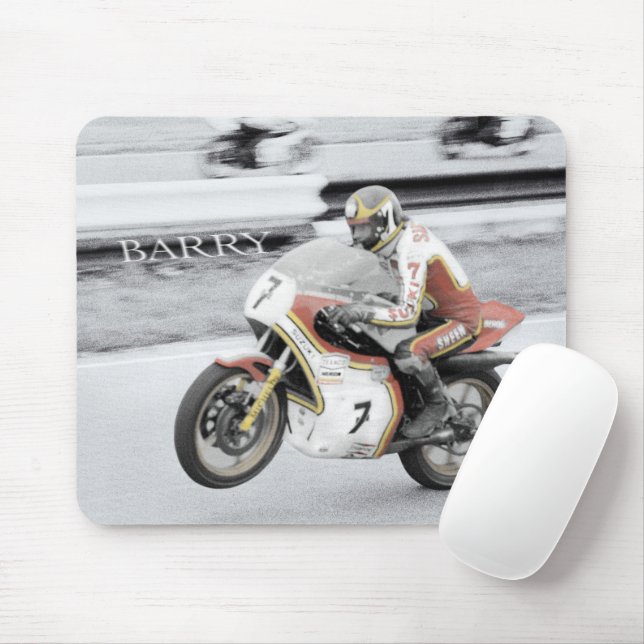 Barry Sheene Mouse Mat (With Mouse)