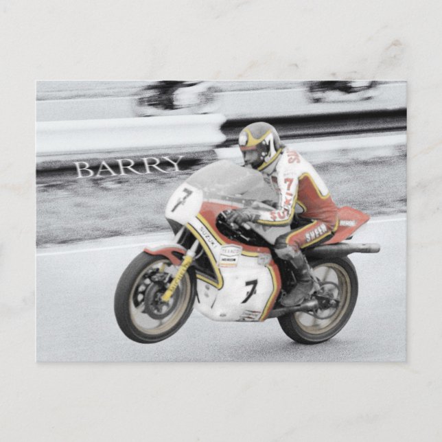 Barry Sheene Postcard (Front)