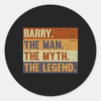 Barry The The Myth The Legend For Barry Classic Round Sticker