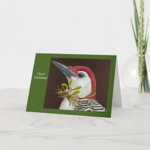 Barry the woodpecker Christmas card