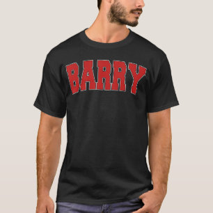 Barry United Kingdom Varsity Style Vintage Retro U T-Shirt