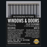 Bars & Shutters, Window & Door Fitter Company Flyer<br><div class="desc">Bars & Shutters,  Window & Door Fitter Company Advertising Flyer by The Business Card Store.</div>