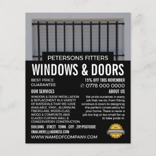 Bars & Shutters, Window & Door Fitter Company Flyer