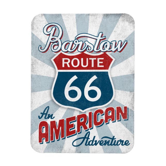 Barstow Route 66 Vintage America California Magnet (Vertical)