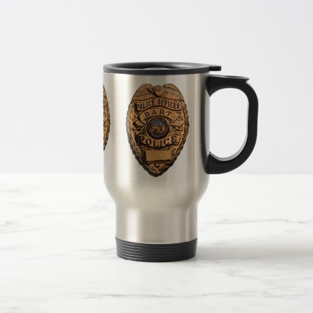 BART PD SHIELD TRAVEL MUG (Right)
