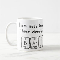 Bart periodic table name mug
