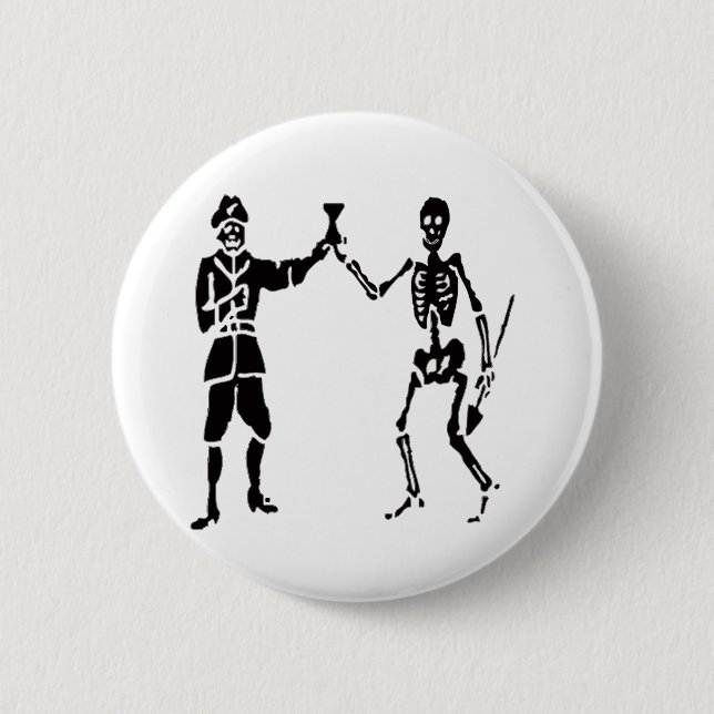 Bart Roberts-Black 6 Cm Round Badge (Front)