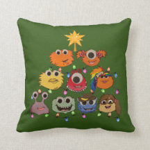 Bart the Art Cart Christmas Lights Pillow