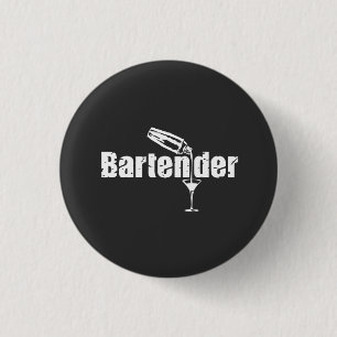Bartender 3 Cm Round Badge