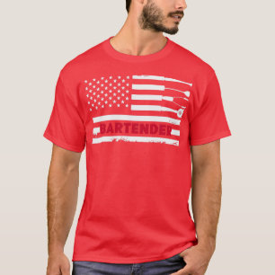 Bartender American Flag 2022 T-Shirt