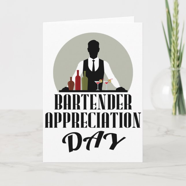 Bartender Appreciation Day Card (Front)