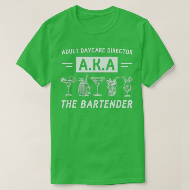 Bartender Bar Bartending Cocktail Gift 8 T-Shirt (Design Front)