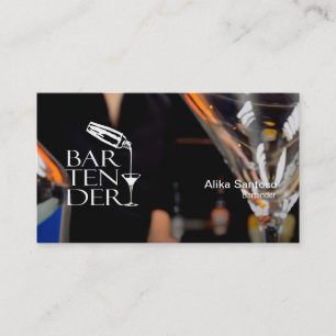 Bartender Business Card