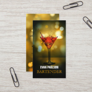 Bartender Business Card