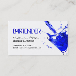 Bartender Business Card