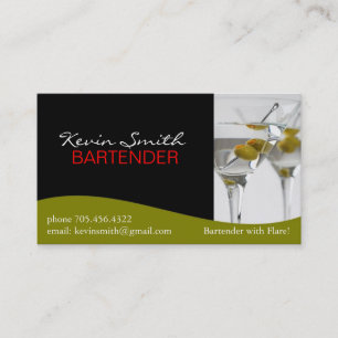Bartender Business Card