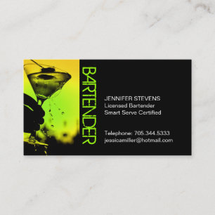 Bartender Business Card