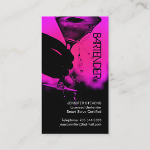 Bartender Business Card
