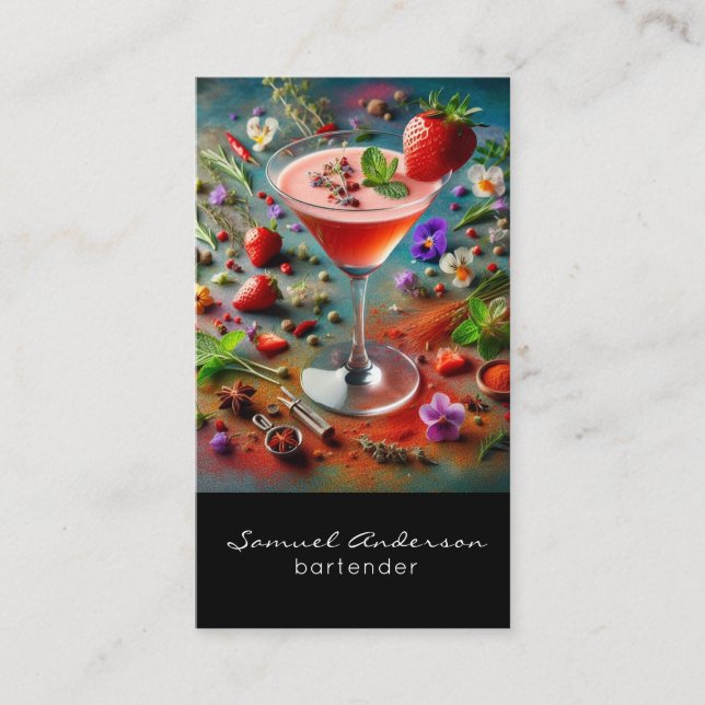 Bartender Business Cards (Front)