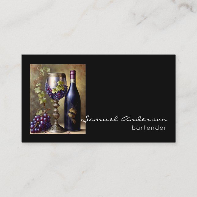 Bartender Business Cards (Front)