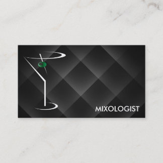 Bartender Business Cards Template Martini