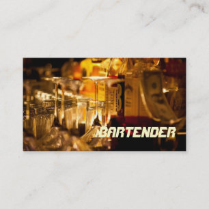 Bartender , Club, Nightlife , Business Card