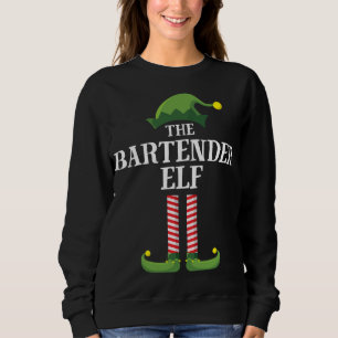 Bartender Elf Matching Family Group Christmas Part Sweatshirt