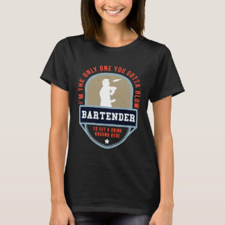 Bartender For Men Women  Tapster Chef Barman T-Shirt