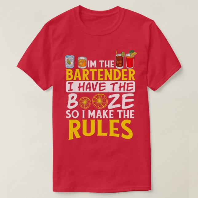 Bartender Funny 8 T-Shirt (Design Front)