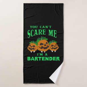 Bartender Halloween   Bath Towel