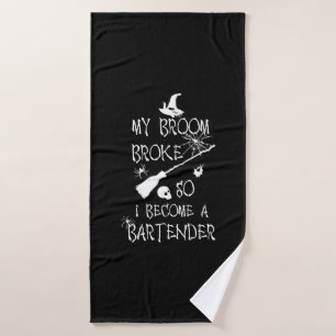 Bartender Halloween Bath Towel