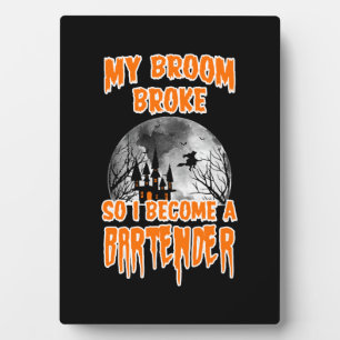 Bartender Halloween Plaque
