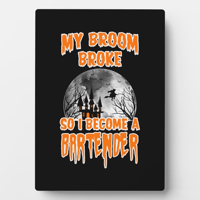 Bartender Halloween Plaque (Front)