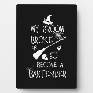 Bartender Halloween Plaque