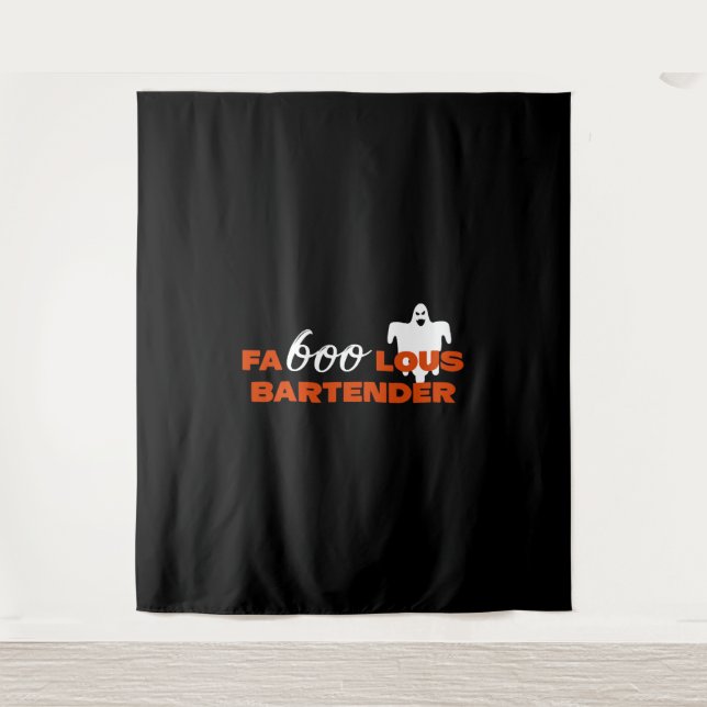 Bartender Halloween Tapestry (Front)