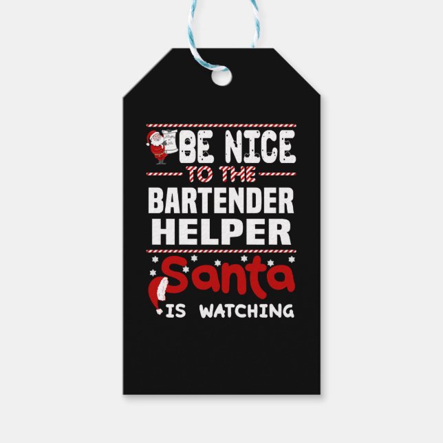 Bartender Helper Gift Tags (Front)