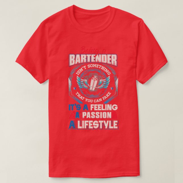 Bartender Lifestyle T-Shirt (Design Front)