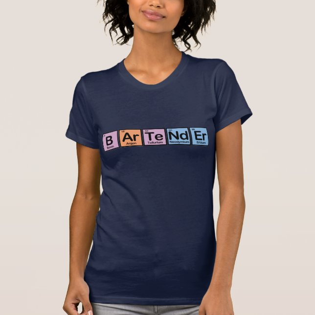Bartender made of Elements T-Shirt (Front)