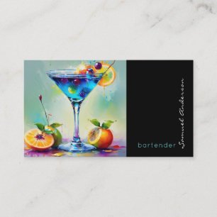 Bartender Mixologist Business Cards