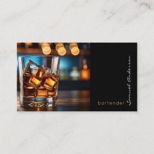 Bartender Mixologist Business Cards