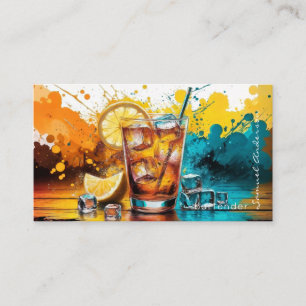 Bartender Mixologist Business Cards