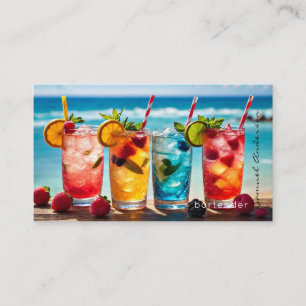 Bartender Mixologist Business Cards