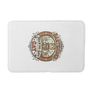 Bartender Mocktail-Safe Cat Bartender Mocktail-Saf Bath Mat