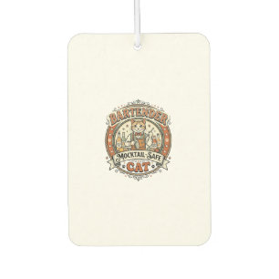 Bartender Mocktail-Safe Cat Bartender Mocktail-Saf Car Air Freshener