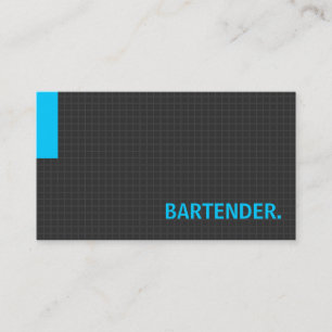 Bartender- Multiple Purpose Blue Business Card